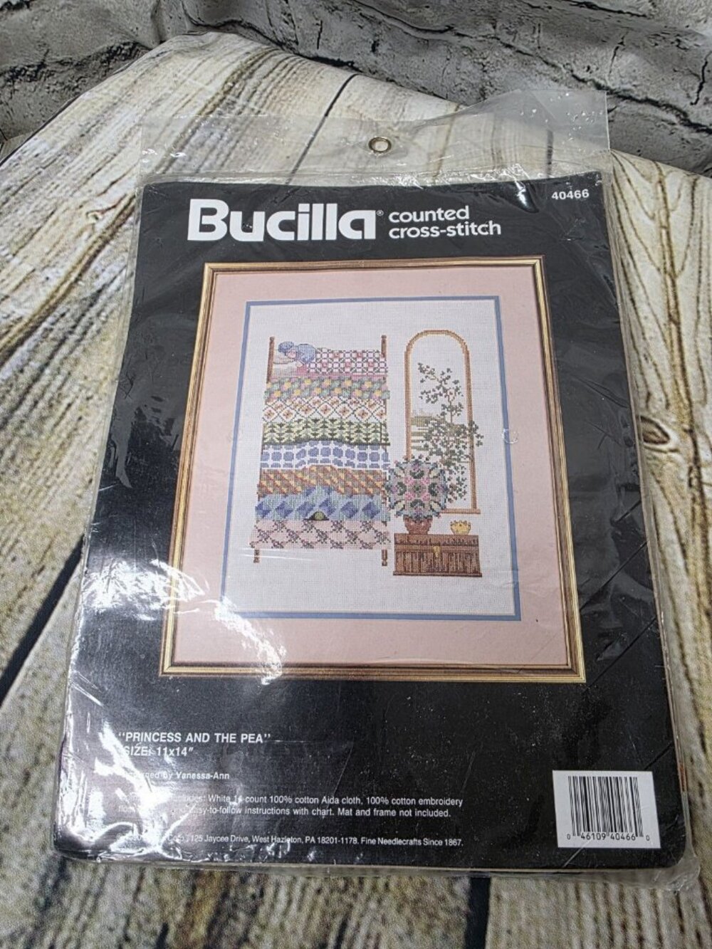 BUCILLA The Princess and the Pea Counted Cross Stitch Kit NIP USA 40466 11x14